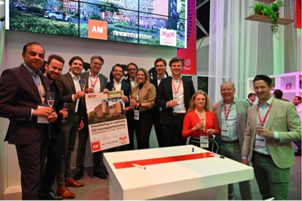 Gemeente Breda, a.s.r. real estate en AM tekenen de overeenkomst