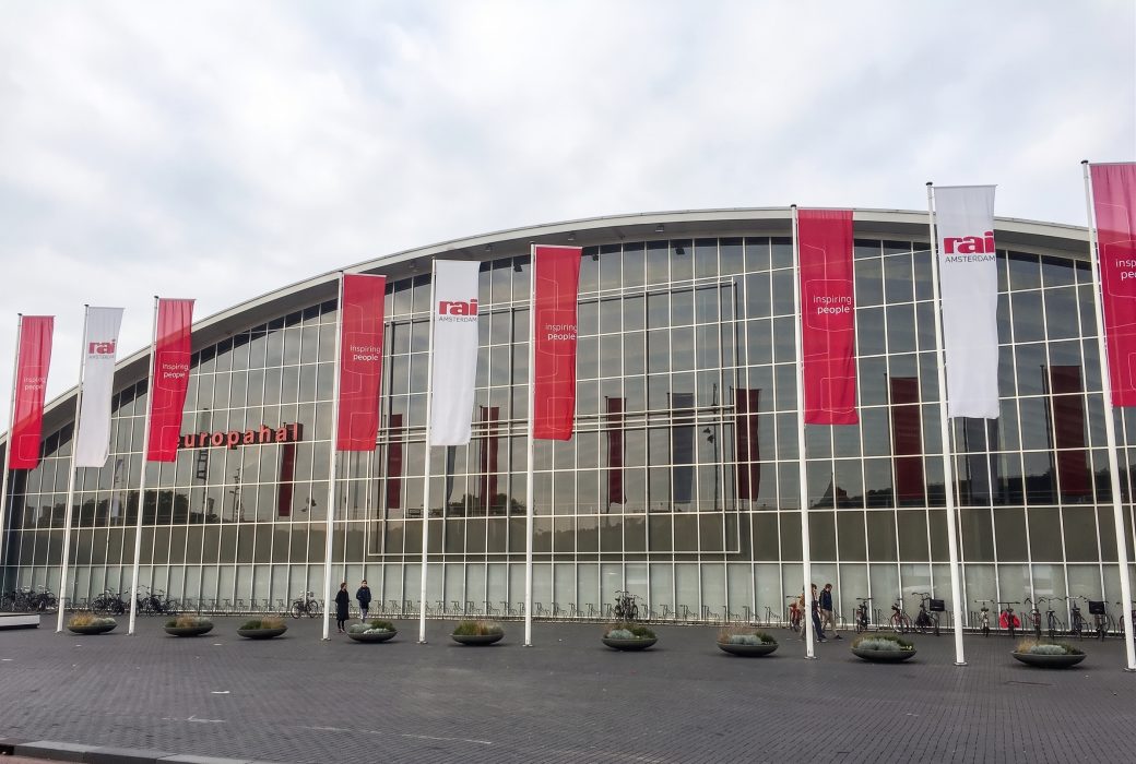 Europaplein met de RAI in Amsterdam