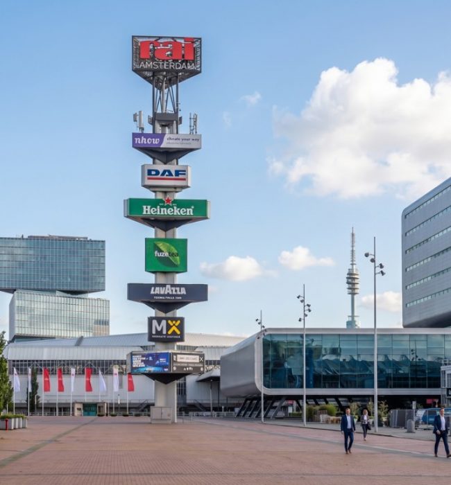 Europaplein met de RAI in Amsterdam