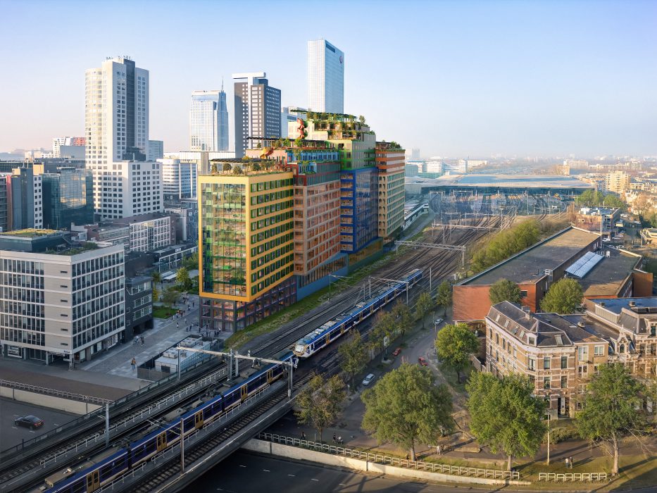 Kantoorontwikkeling in het Rotterdam Central District.