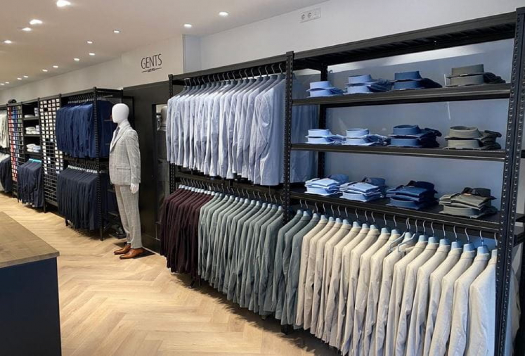 Interieur van GENTS aan de Steenstraat 43 in Utrecht