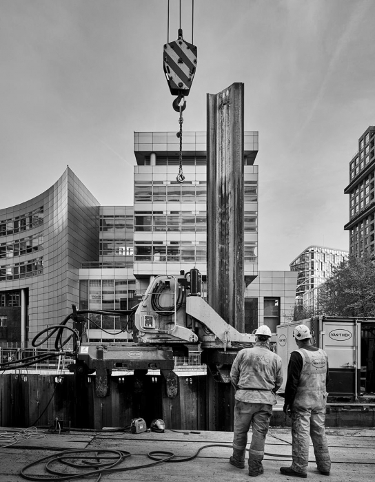 Bouw Mahler 1 op Zuidas