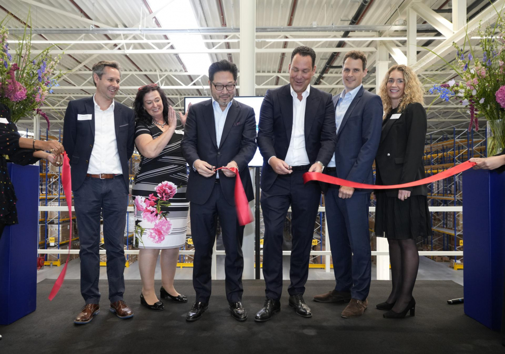 Van links naar rechts: Jeroen van Beek, Nancy McKenzie, Danny Chiu, Bjorn Thiemann, Martijn Kuijken en Jessica Pilkes