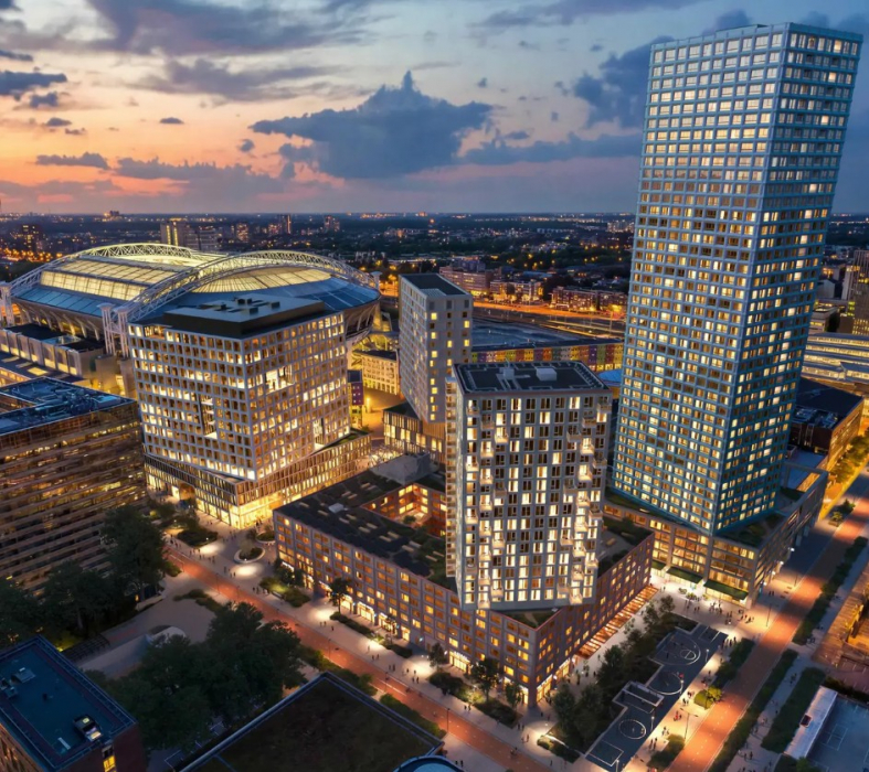 De nieuwe mixed‑use stadswijk naast de Johan Cruijff ArenA