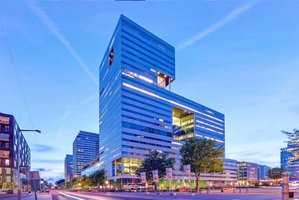 De ITO-tower op de Amsterdamse Zuidas