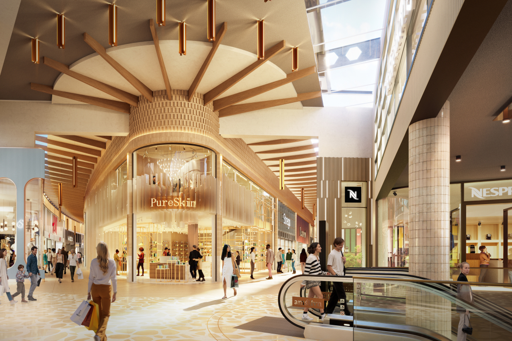 Artist impression nieuwe Stadshart Amstelveen