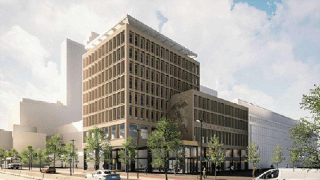 Kantoorgebouw Holbeinhuis aan de Coolsingel in Rotterdam