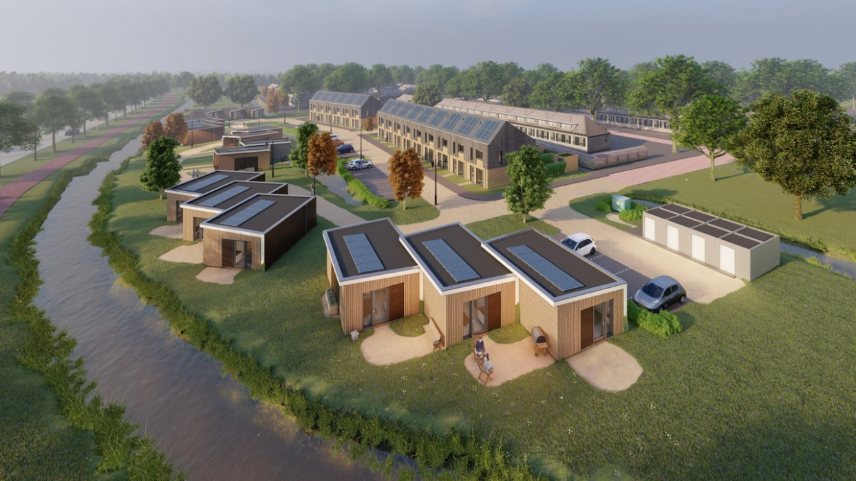 Overzichtsfoto project In de Bocht in Bunschoten