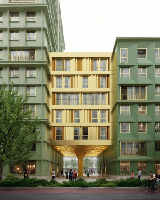 Impressie studentencomplex Ginkgo in Utrecht