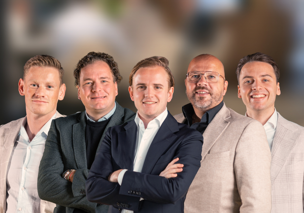 Aandeelhouders CMC Bedrijfsmakelaars Joucke-Rien-Niels-Ben-Sam