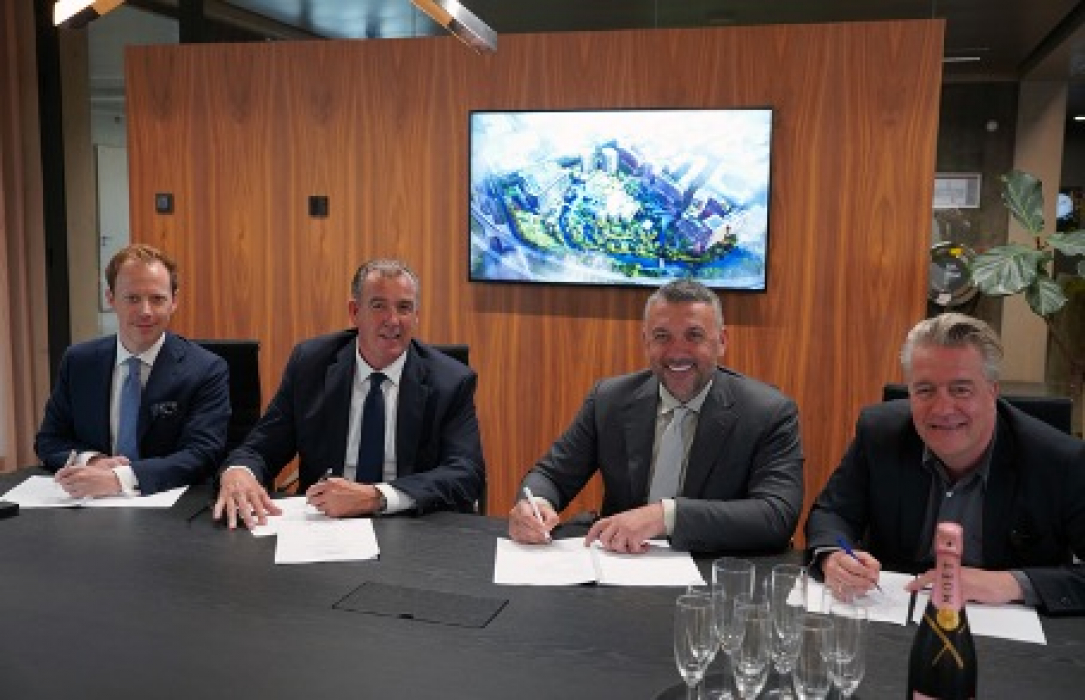 v.l.n.r.: Niels Jansen, Jaap Messemaker, Enes Djerlek en Nanne de Ru