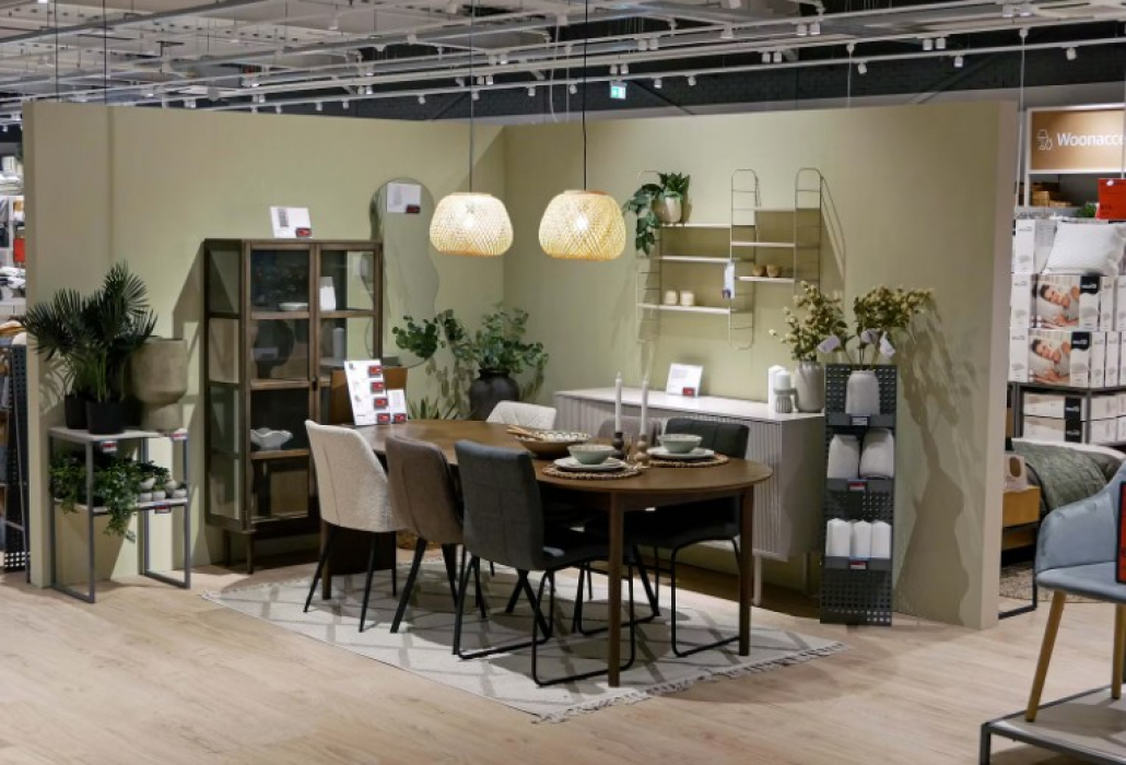 De winkel van JYSK in winkelcentrum Maxis te Muiden