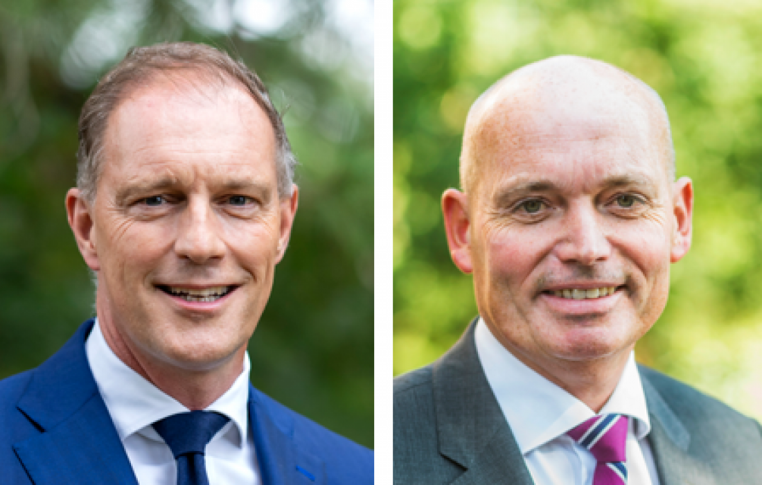 Frans den Houter (links) en Henri de Pater (rechts)