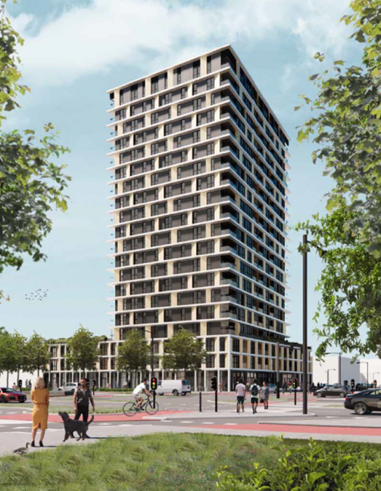 Appartementencomplex aan de Beneluxlaan in Utrecht