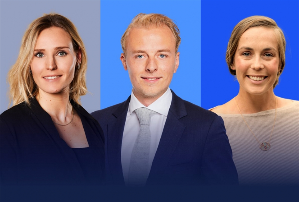 v.l.n.r.: Arlette Mensing, Tobias van Dijk en Larissa Esser