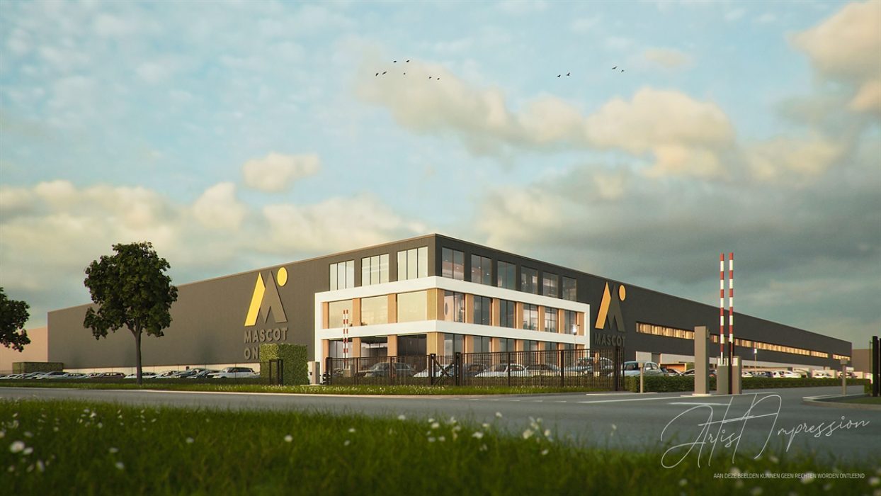 Het nieuw ontwikkelde distributiecentrum DC Manzana op bedrijventerrein Stichtsekant