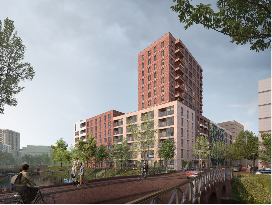 Blok NZ3 in de Noordbuurt van Elzenhagen Zuid in Amsterdam Noord