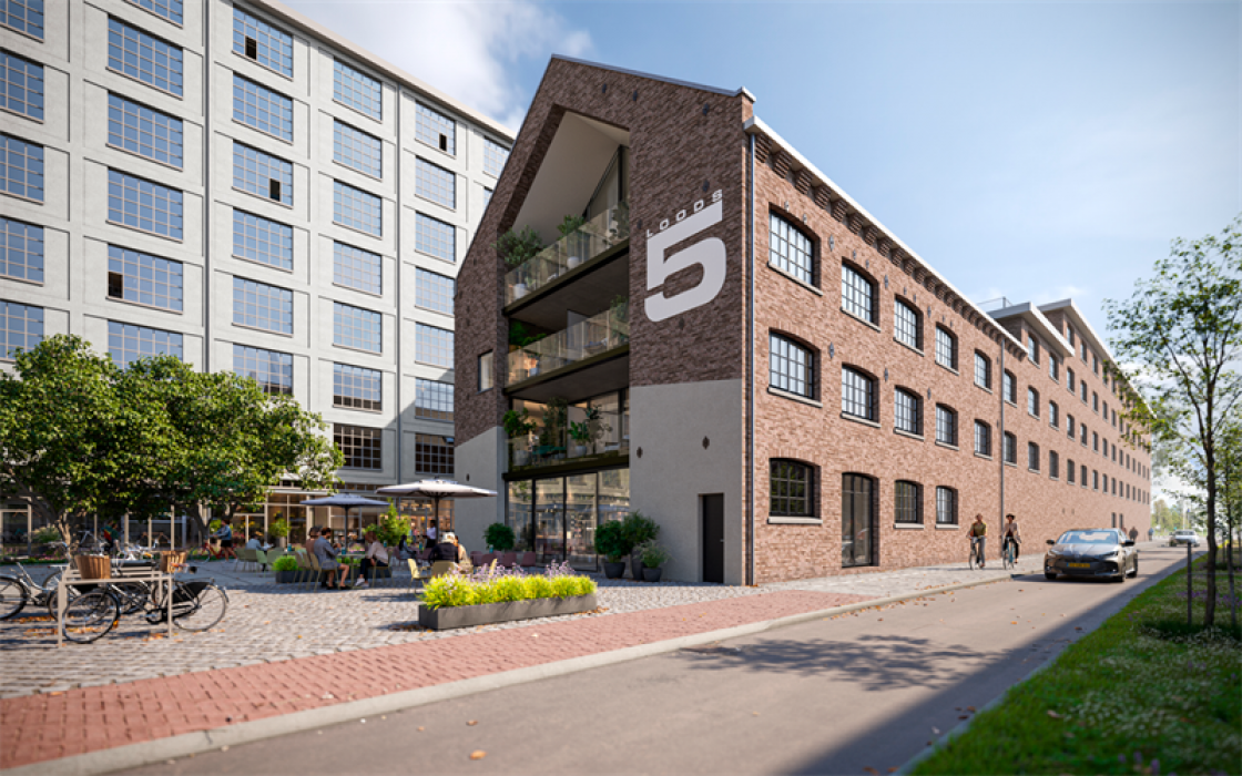 De voormalige Sphinxfabriek aan het Sphinxcour in Maastricht