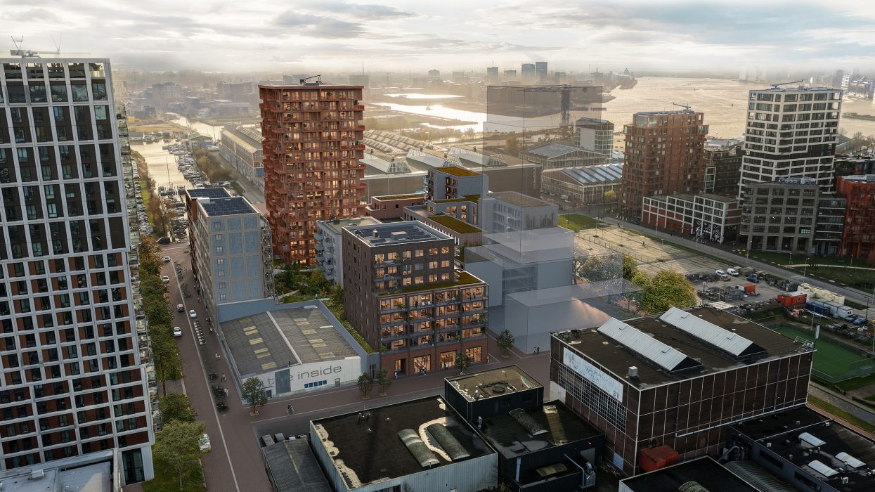 89 huurwoningen op NDSM-werf  | © Synchroon