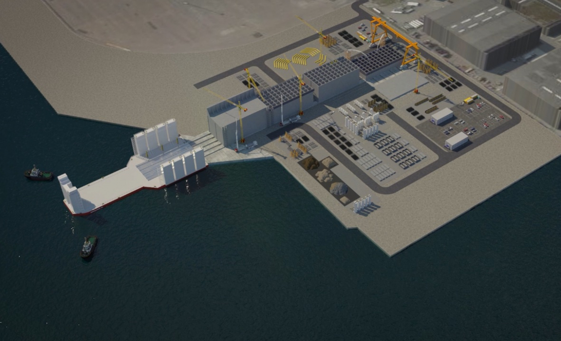 Terminal van in totaal 54 hectare in Vlissingen