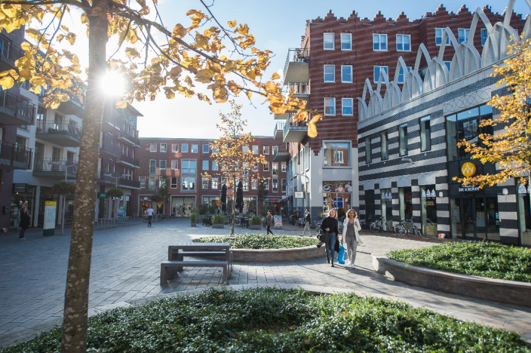 Het Gouweplein in Waddinxveen