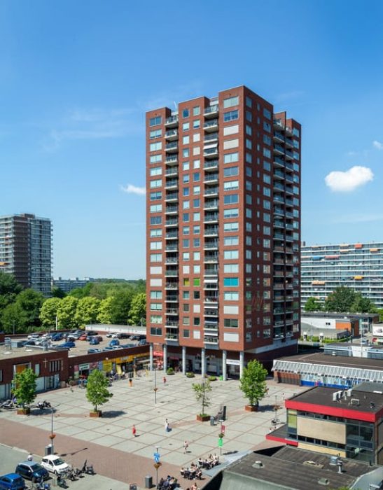 De appartementen in Rotterdam, gelegen aan de Hooghe Hes