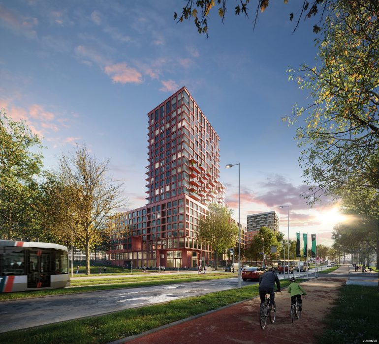 Woontoren Max Euwe kwartier | ©Heimstaden