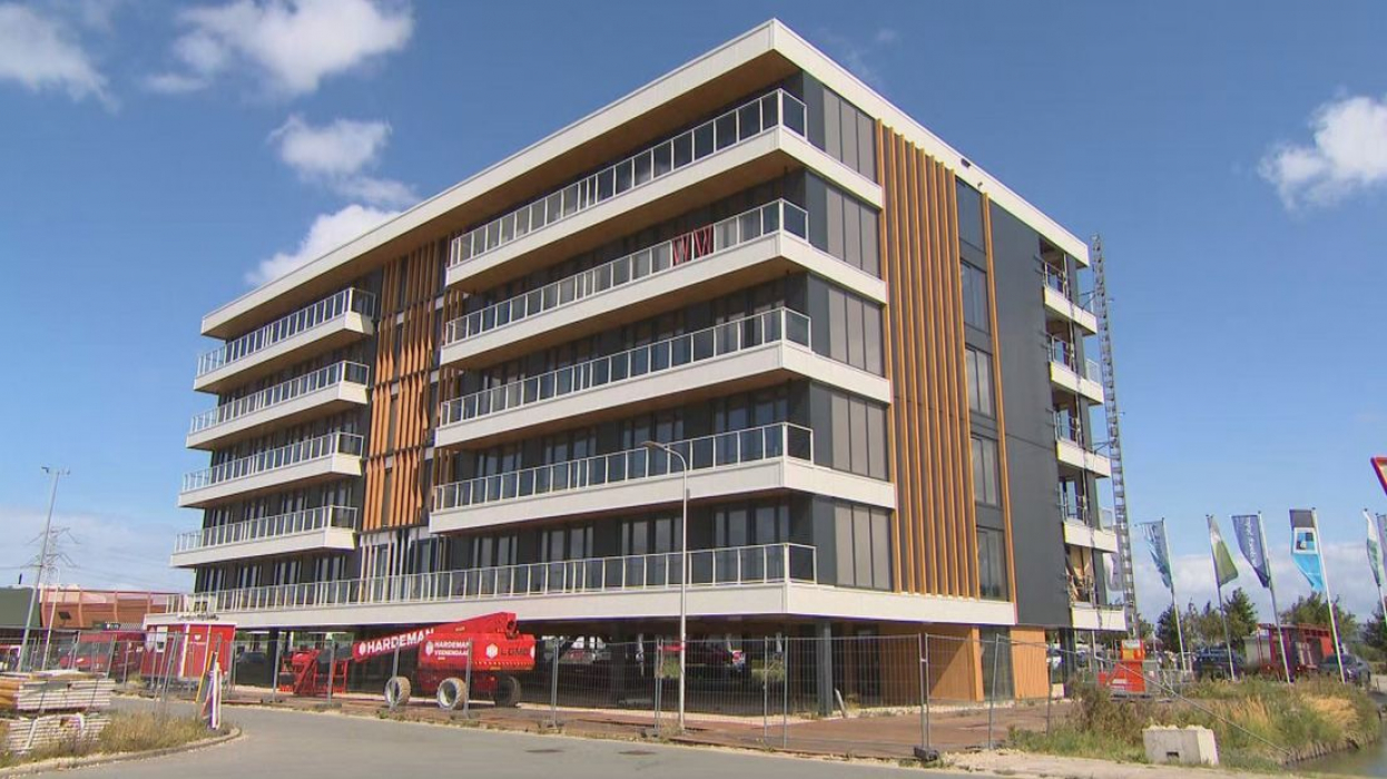 Zo ziet het hotel in aanbouw eruit