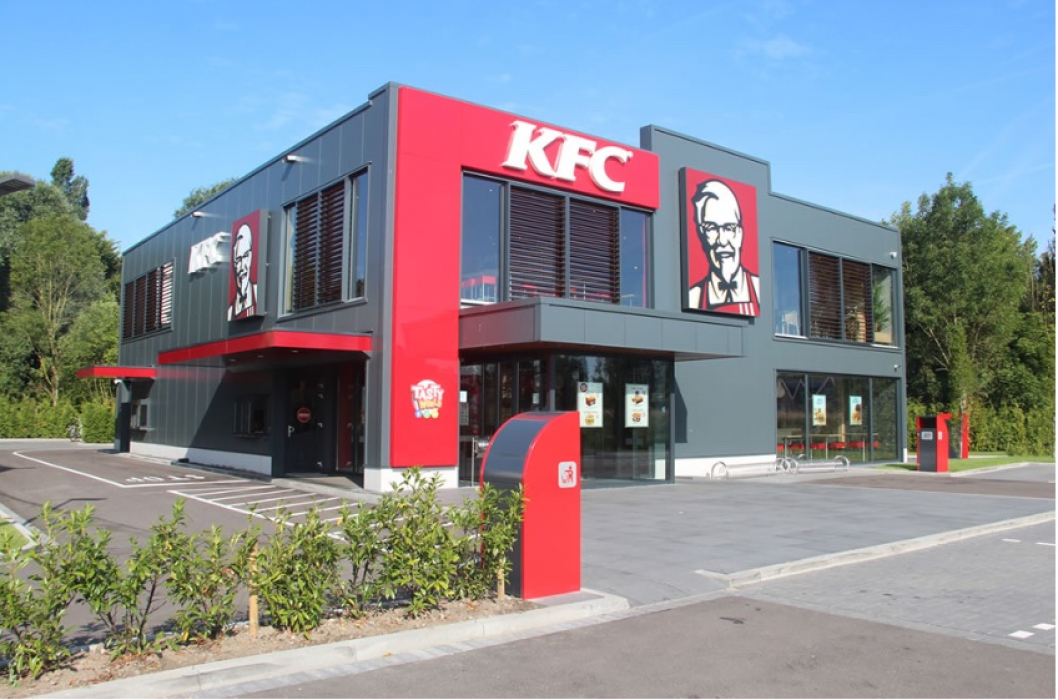 Het KFC-restaurant aan de Van 't Hoffstraat 49 in Barendrecht