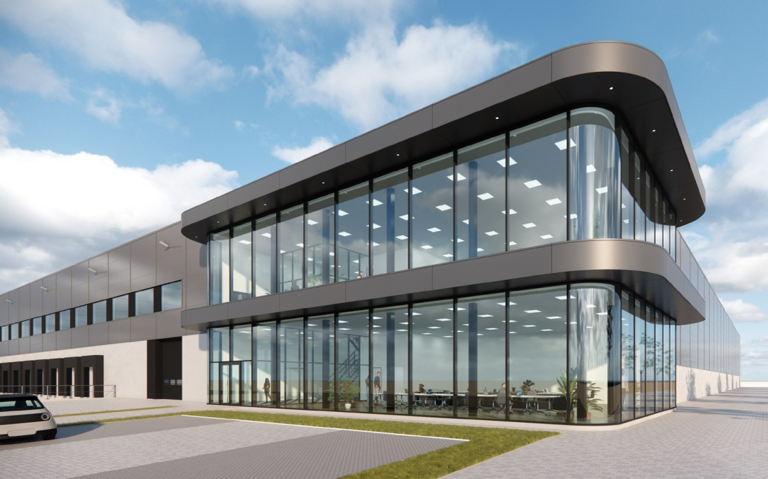 Artist impression Smartlog Oss (77.000 m2)