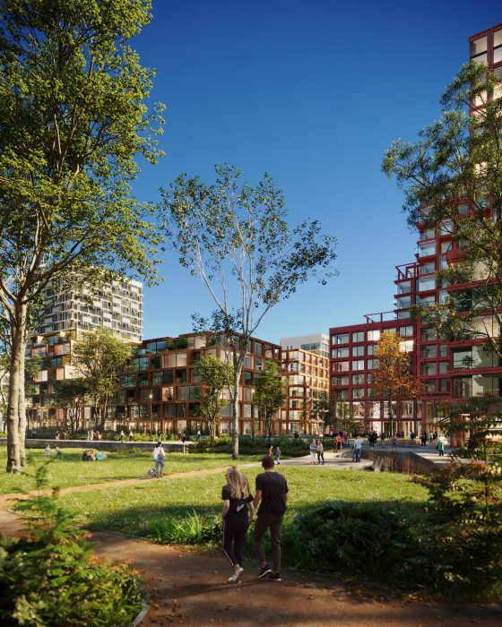 Openbare ruimte en groen in het Max Euwe kwartier | ©Heimstaden