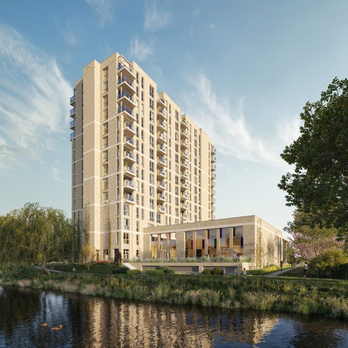 Impressie van het nieuwbouwproject Skye aan de Orionstraat in Eindhoven
