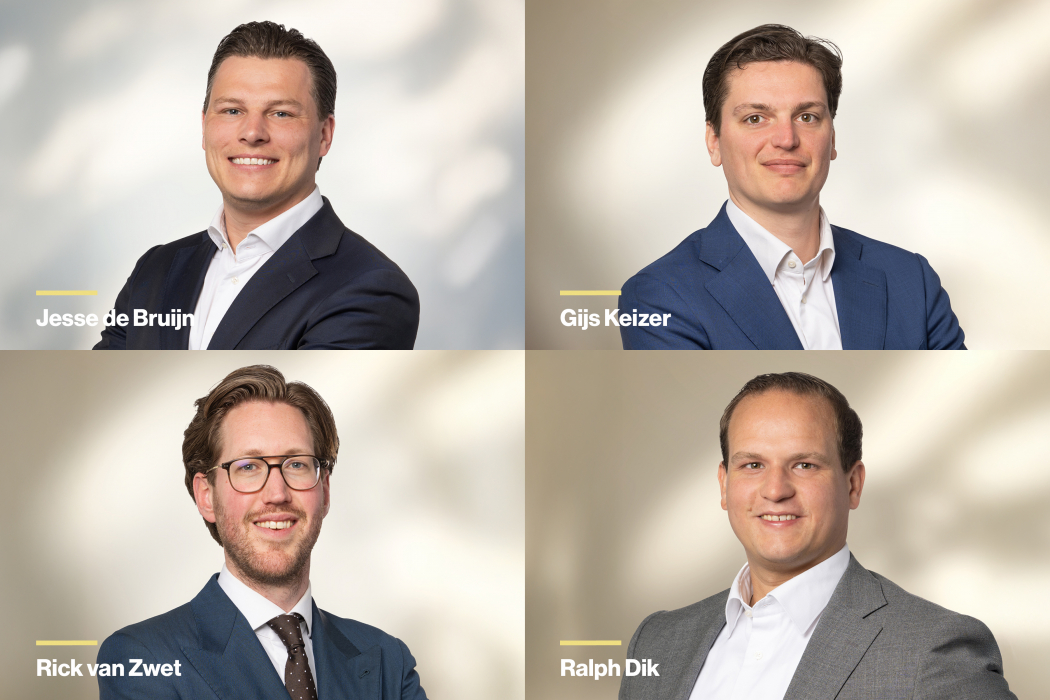 Jesse de Bruijn, Ralph Dik, Gijs Keizer en Rick van Zwet