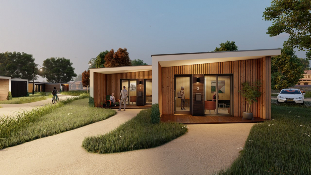 In de Bocht tiny houses in Bunschoten