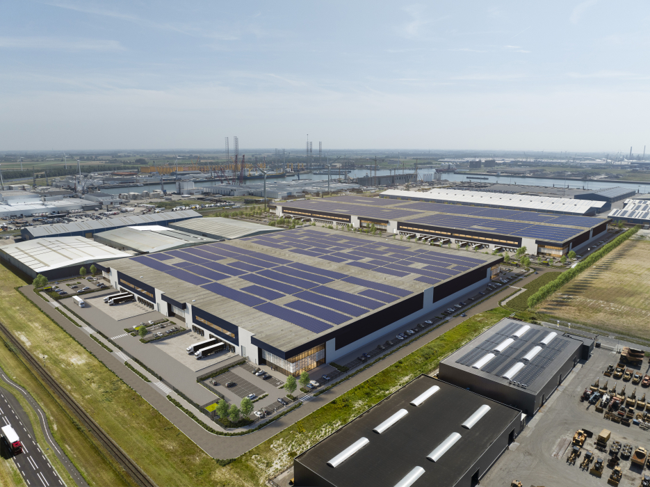 Luchtfoto V-Port Logistic Campus 21