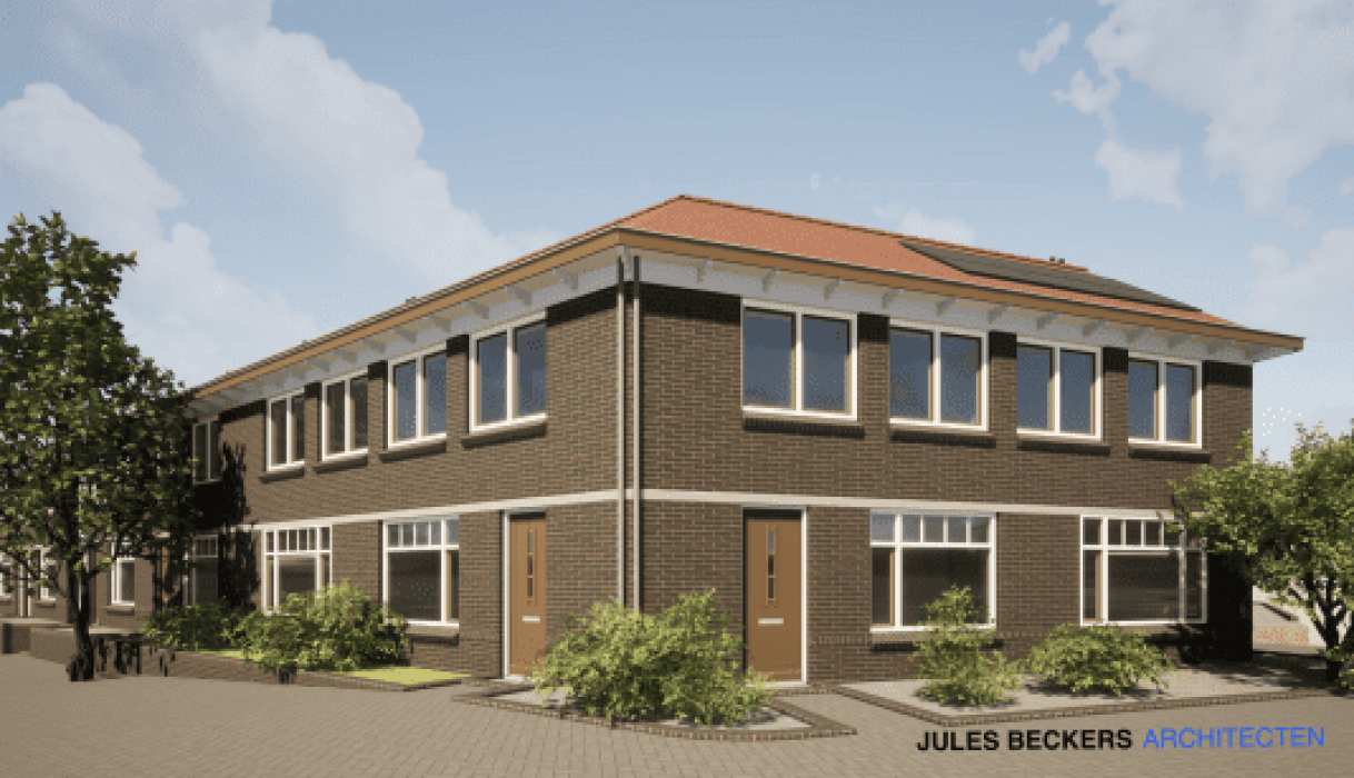 Impressie van de verduurzaamde panden in Heerlen