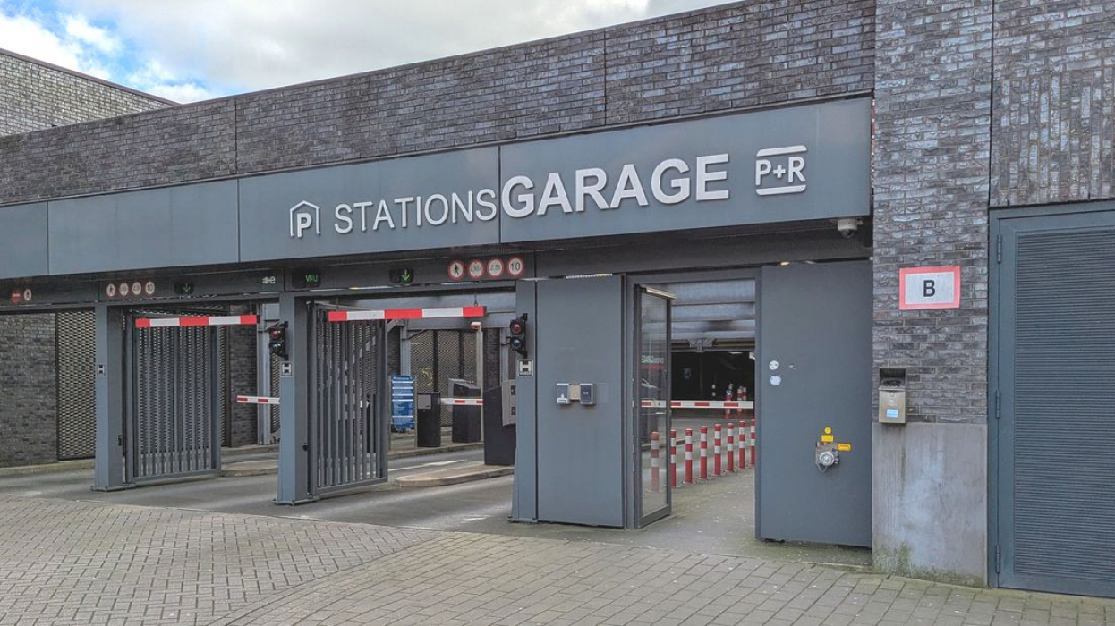 De vernieuwde parkeergarage naast het NS-station van Gouda
