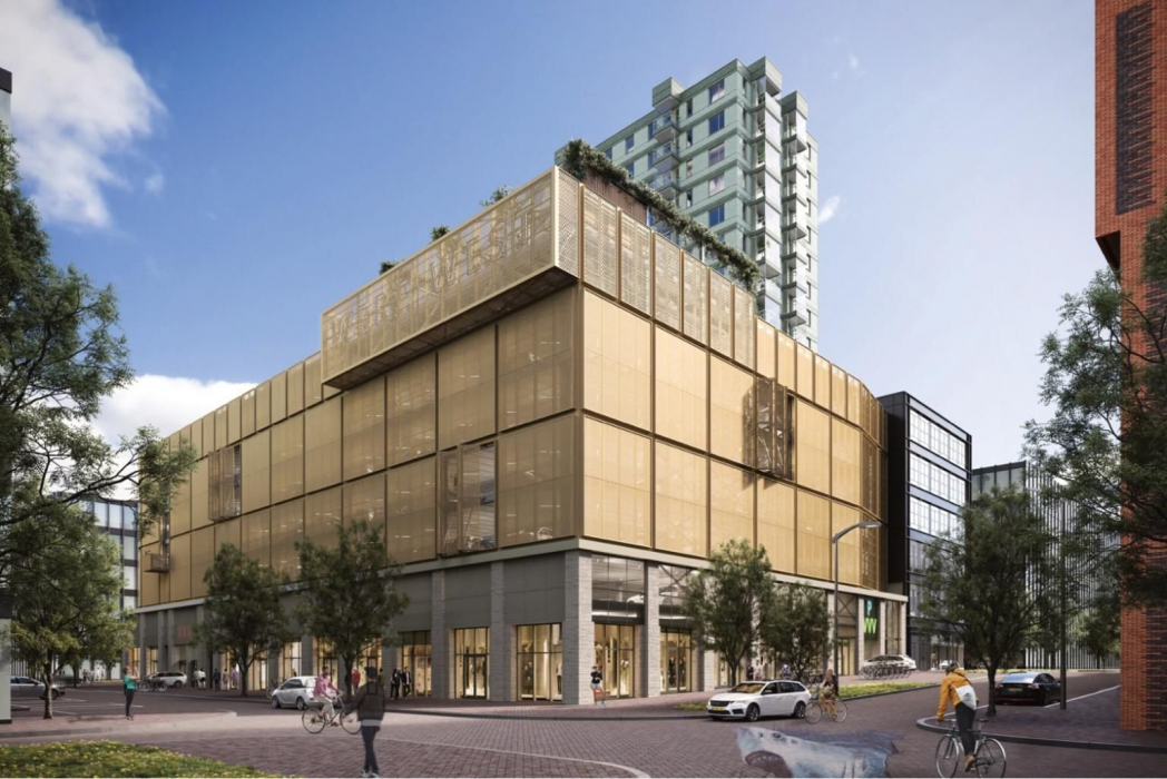 NDSM parkeergarage met 525 parkeerplaatsen