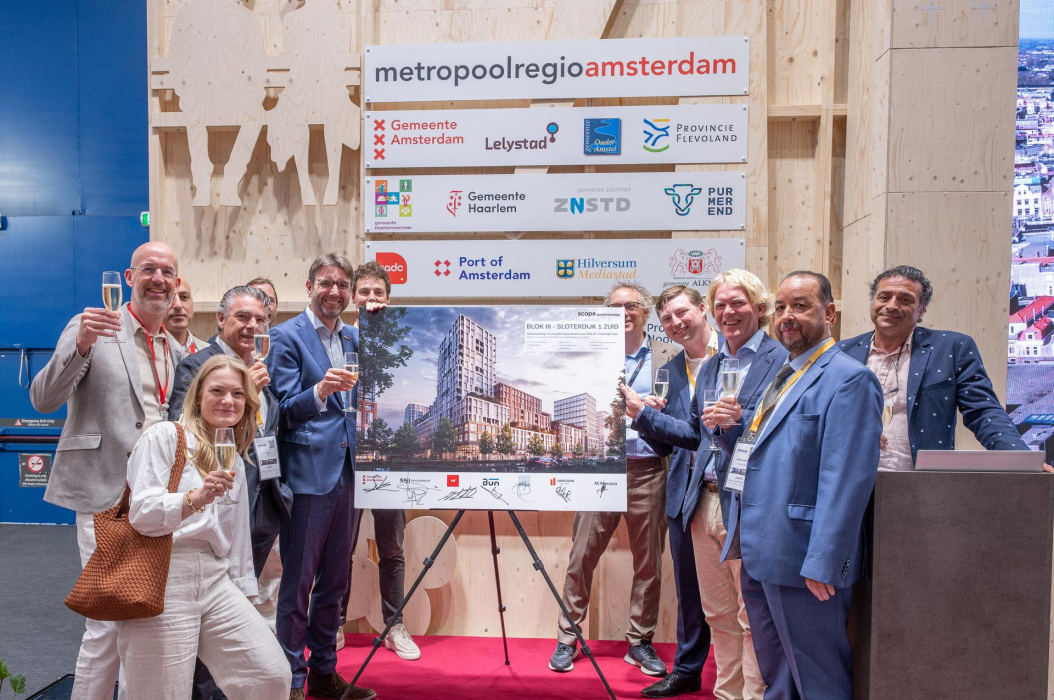 Akkoord voor 1.200 woningen en 34.000 m² voorzieningen in Sloterdijk